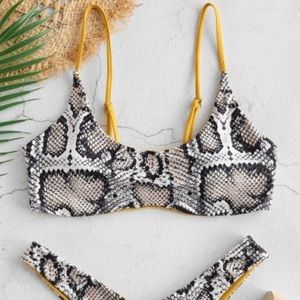 Snakeskin Zaful Swim Top